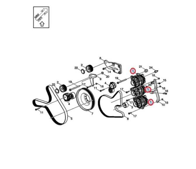 Alternator  BUS  23816750