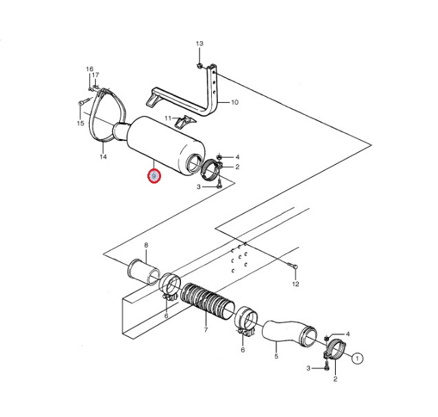 Tłumik wydechu końcowy Volvo FH/FM 1676499