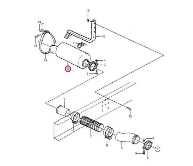 Tłumik wydechu końcowy Volvo FH/FM 1676499