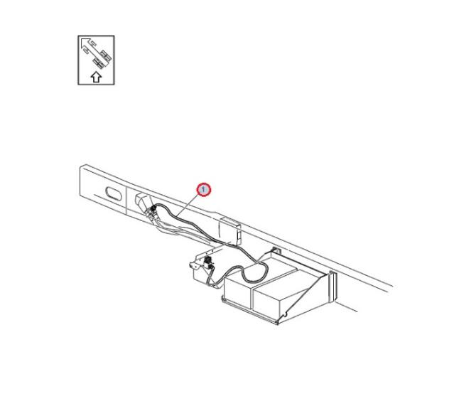 Wiązka elektryczna elektrozaworu PTO 22203522