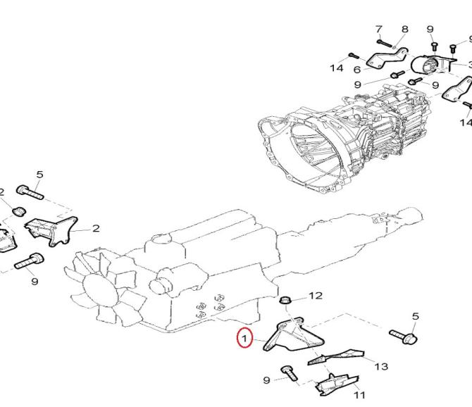 Wspornik silnika Renault MAXITY 2016 5001869350