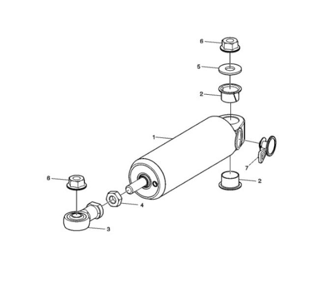 Siłownik hamulca górskiego Renault gama D NARROW 7423883243