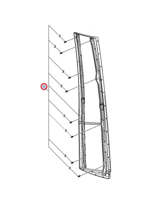 Spoiler za kabiną prawa strona pojazdu  Volvo Areo 78671969