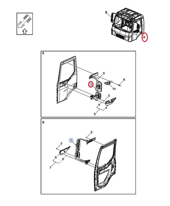 Lustro wsteczne prawe Renault D Narrow  7424819537