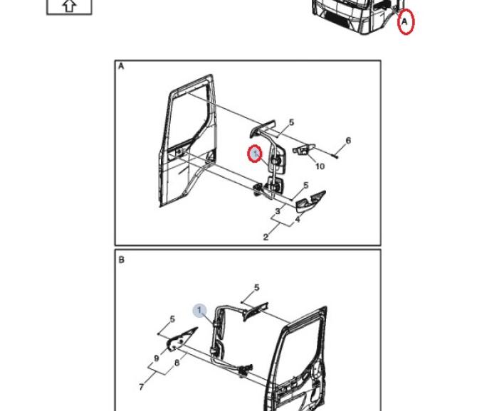Lustro wsteczne prawe Renault D Narrow  7424819537
