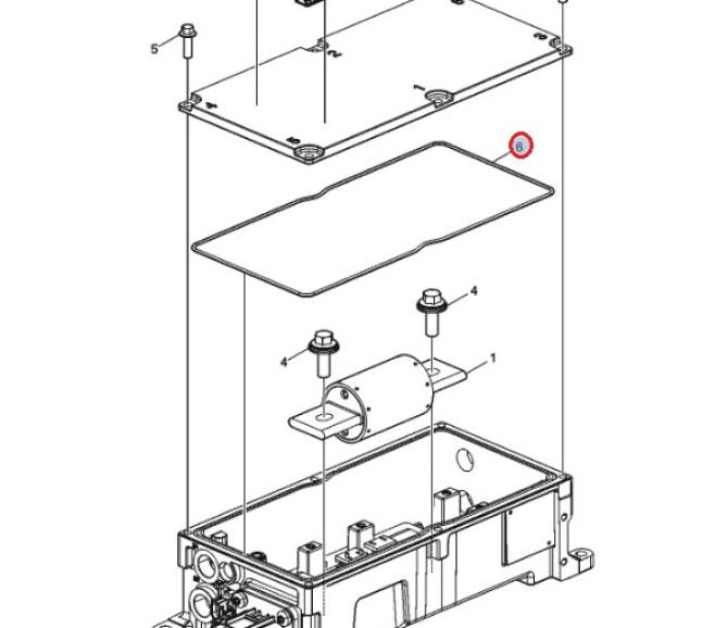 Uszczelka skrzynki jednostki sterującej 24149387
