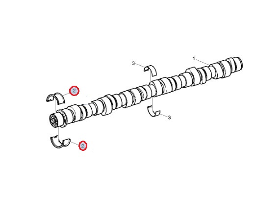 panewka wałka rozrządu Volvo  24255577