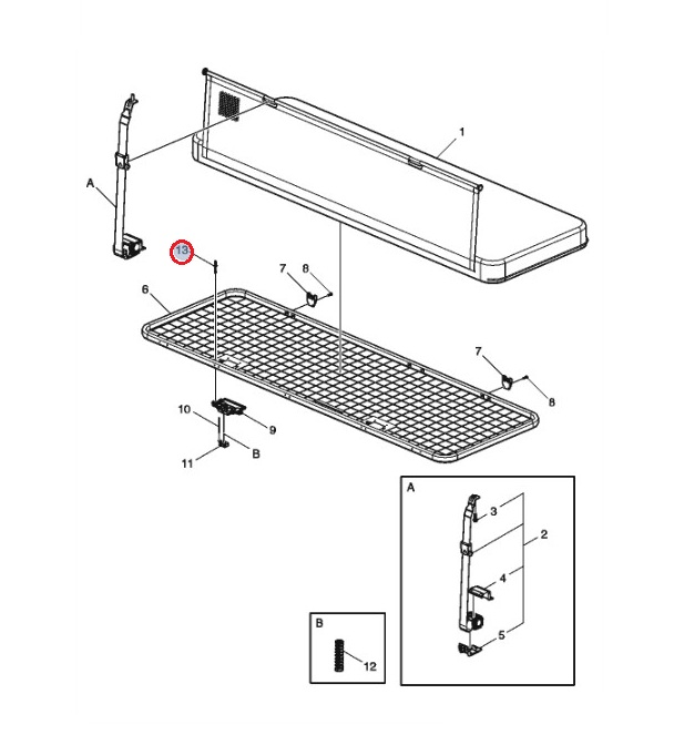 Nit pasa leżanki Volvo 78663403