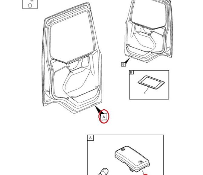 Lampka wewnętrzna oświetlenia drzwi Volvo FL 20717520