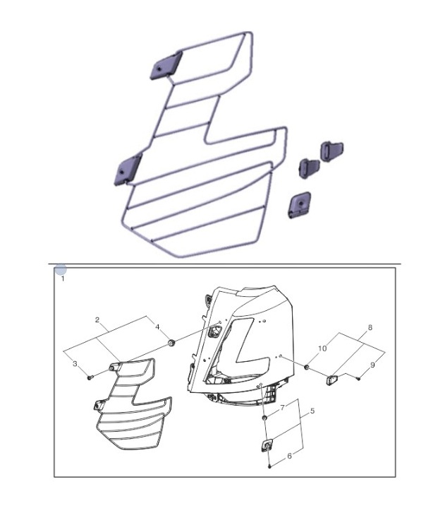 Zestaw naprawczy osłony reflektora Volvo FH4B 23146078
