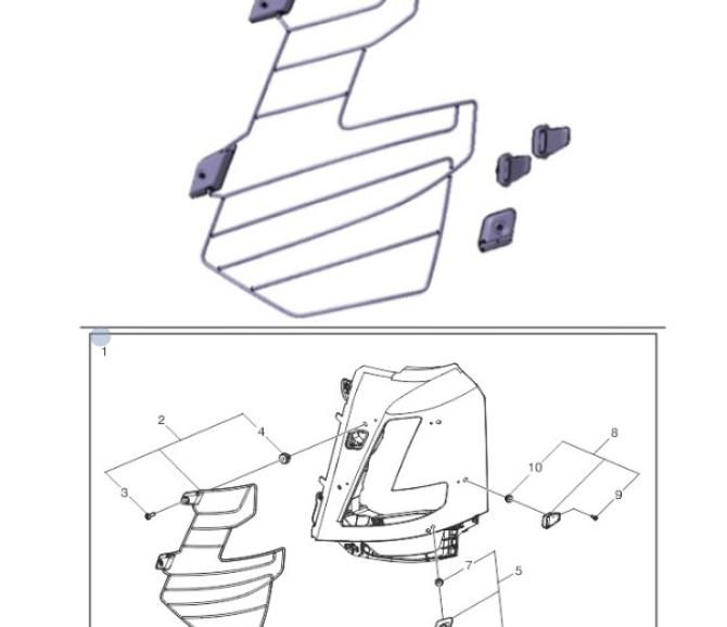 Zestaw naprawczy osłony reflektora Volvo FH4B 23146078