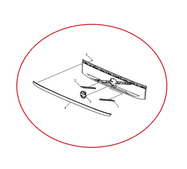 Panel przedni atrapy Volvo FM4 84162403