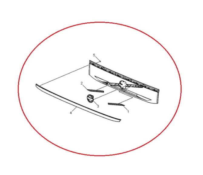 Panel przedni atrapy Volvo FM4 84162403