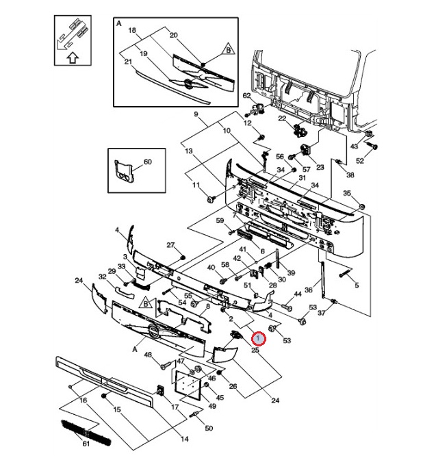 Panel podszybia część środkowa Volvo FM4 82439937