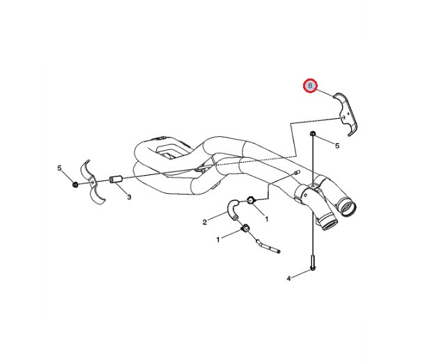 Wspornik przewodów układu chłodzenia 23125676