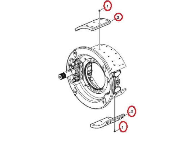Zestaw okładzin hamulcowych Renault 7424468192