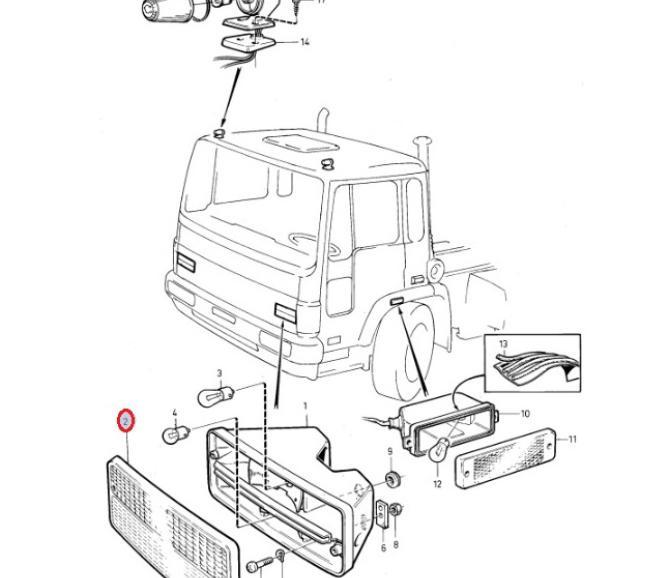 Szkło kierunkowskazu prawe Volvo FL6 6774835