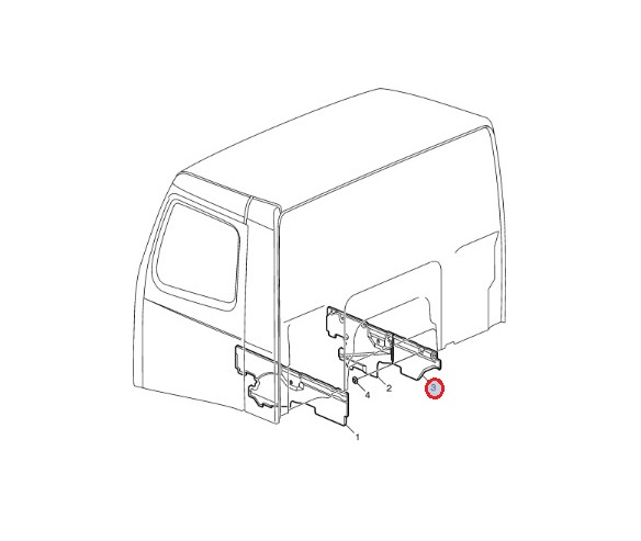 Osłona przeciwdźwiękowa prawa Volvo FH 20455906