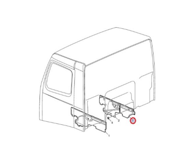 Osłona przeciwdźwiękowa prawa Volvo FH 20455906