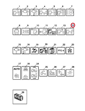 Przełącznik Volvo FH4 dźwig/ żuraw 21211224
