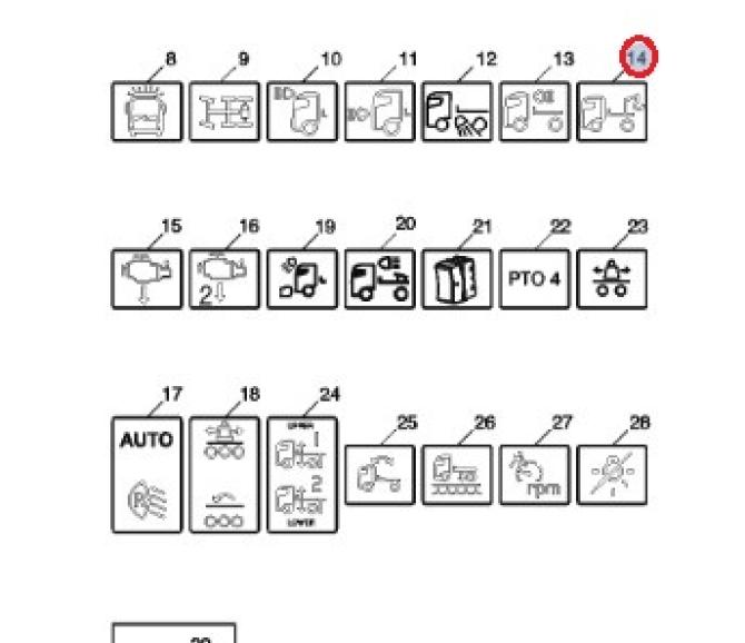 Przełącznik Volvo FH4 dźwig/ żuraw 21211224