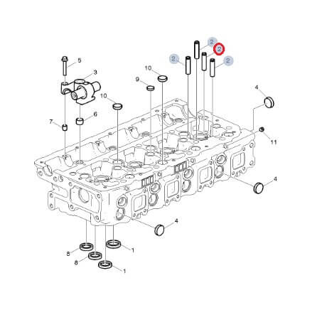 Prowadnica zaworu 21693572