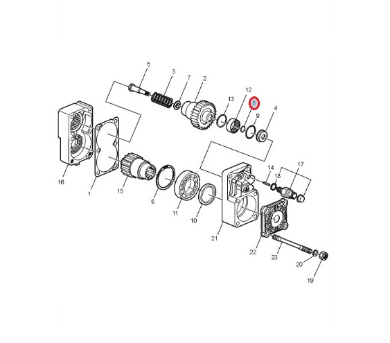 O-ring przystawki PTO 5001863400