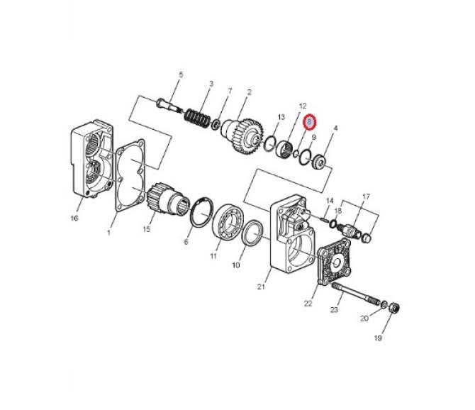 O-ring przystawki PTO 5001863400