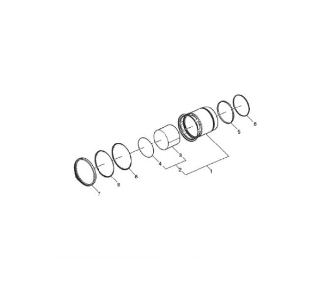 Wkład filtra DPF Renault DE13 TC, REMAN 7485023143