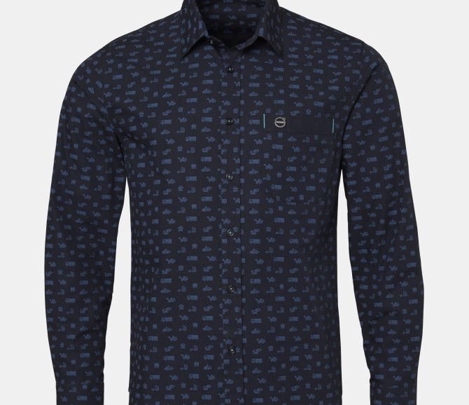 KOSZULA ICON - VOLVO IRON MARK - NAVY BLUE - XL